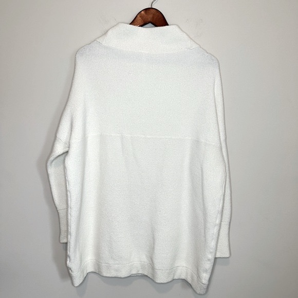 Free People Ribbed Ottoman Slouchy Tunic Sweater, Size Small, Color Cream| EUC - Picture 10 of 14